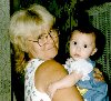 Grandmother with the baby.