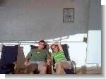 Enjoying the deck