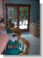 Family room, kitchen counter on left