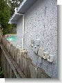 North side, pool hardware